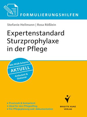 cover image of Formulierungshilfen Expertenstandard Sturzprophylaxe in der Pflege